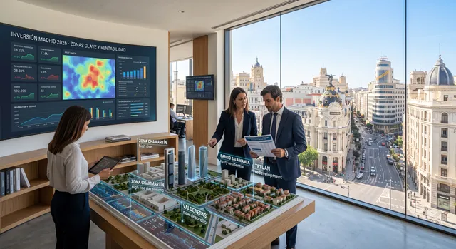 Las mejores zonas para invertir en Madrid 2026 (rentabilidad real)